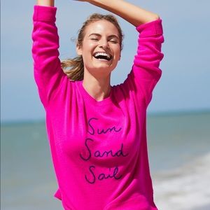 Vineyard Vines 100% cashmere pink sweater large NWT